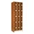 Small Instrument Locker w/ Solid Doors - 15 Compartments (18 1/4" D)